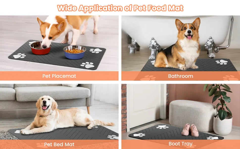 Pawtect Mat: Absorbent & Waterproof Pet Feeding Mat