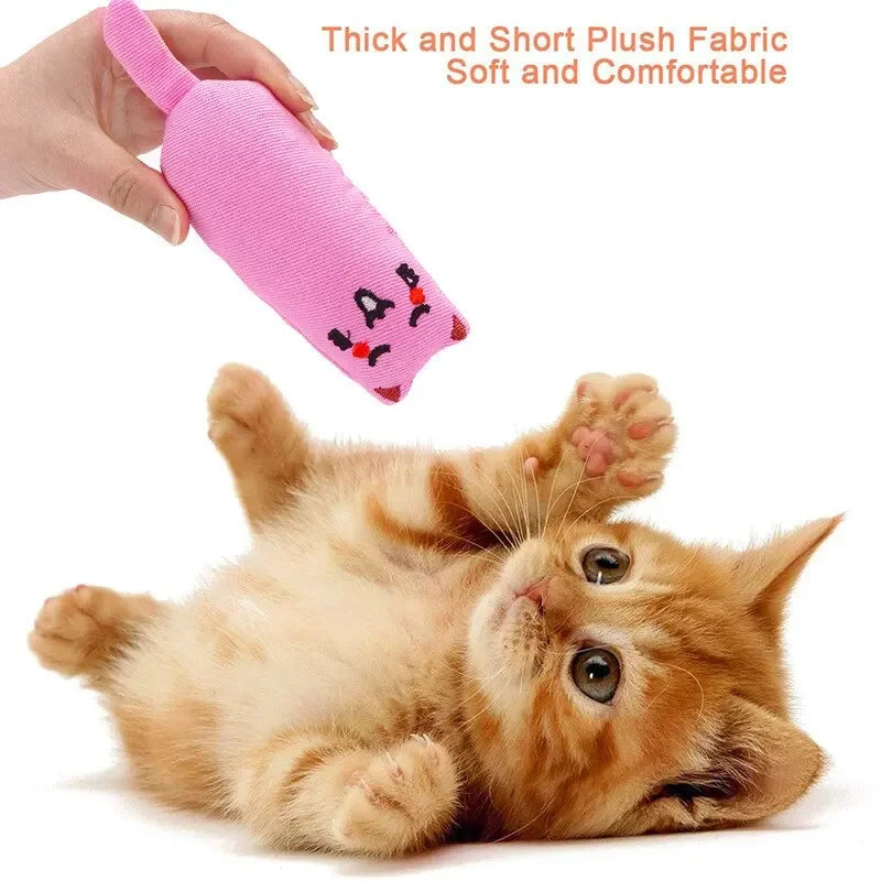 Cute Catnip Thumb Plush Pillow for Happy Cats