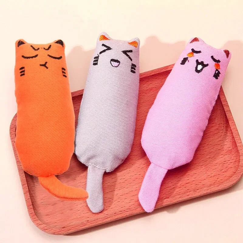 Cute Catnip Thumb Plush Pillow for Happy Cats