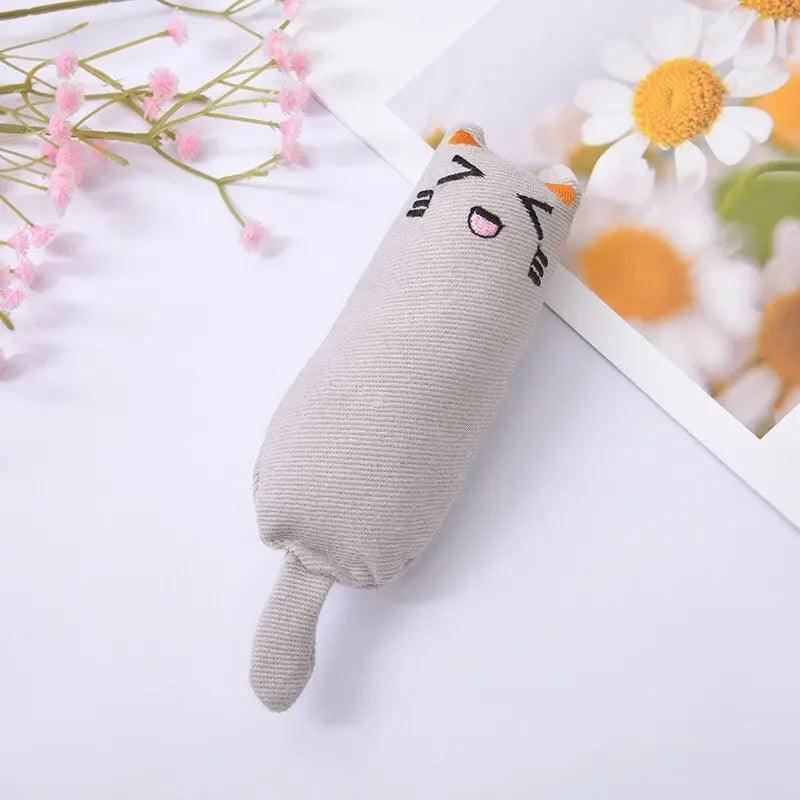 Cute Catnip Thumb Plush Pillow for Happy Cats