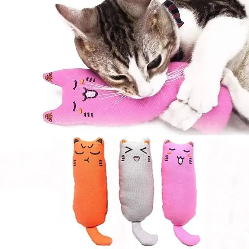 Cute Catnip Thumb Plush Pillow for Happy Cats