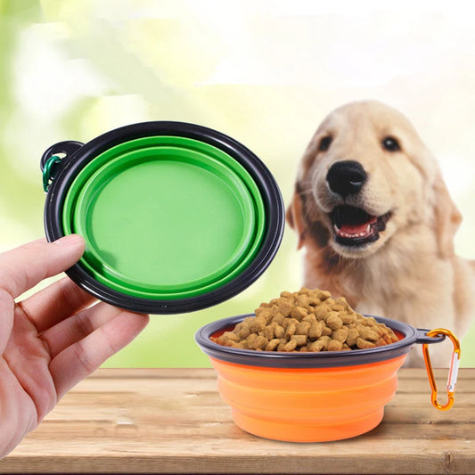 Portable Pet Bowl: Collapsible & Convenient for On-the-Go Feeding