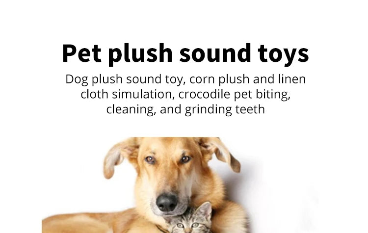 Croco-Chew Plush: Interactive Squeaky Dog Toy for Play & Dental Health