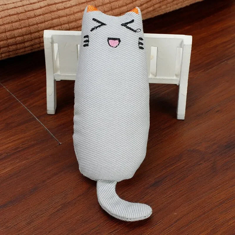 Cute Catnip Thumb Plush Pillow for Happy Cats