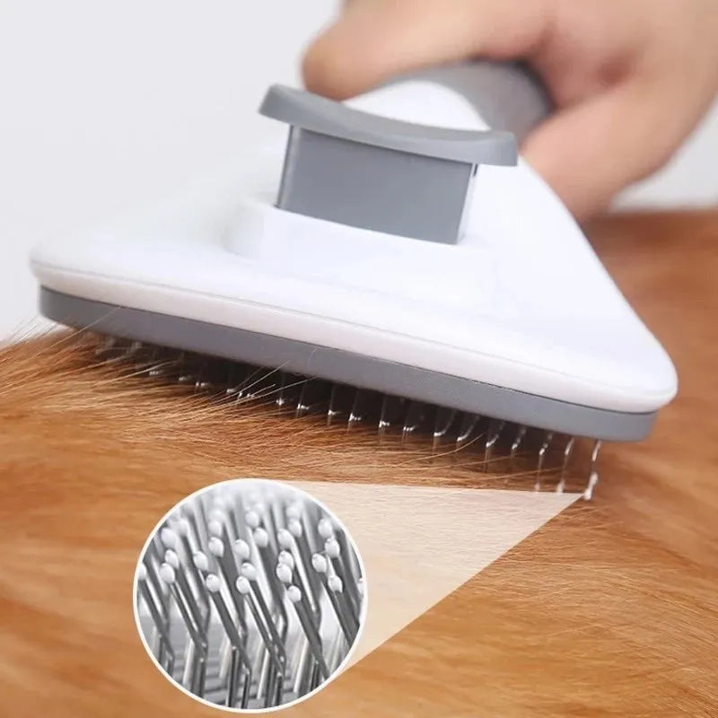 Self-Cleaning Pet Brush | Removes Shedding Hair for Dogs & Cats