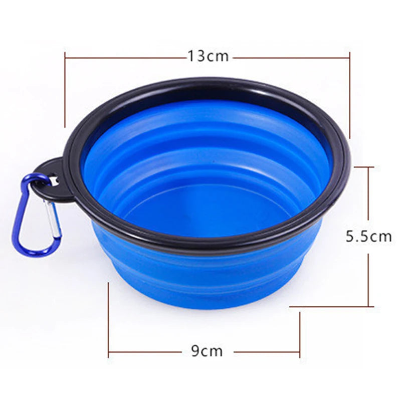 Portable Pet Bowl: Collapsible & Convenient for On-the-Go Feeding