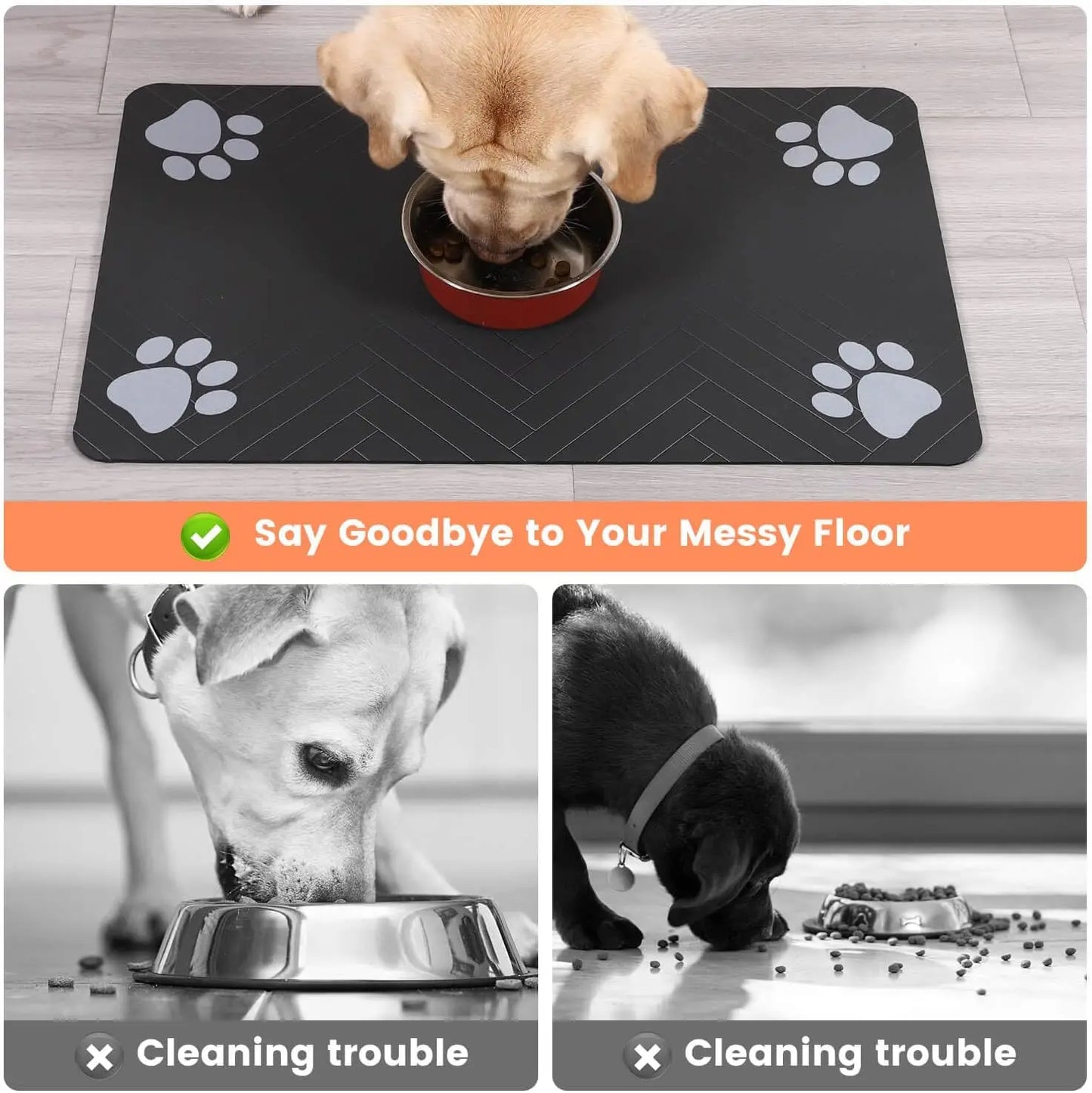 Pawtect Mat: Absorbent & Waterproof Pet Feeding Mat