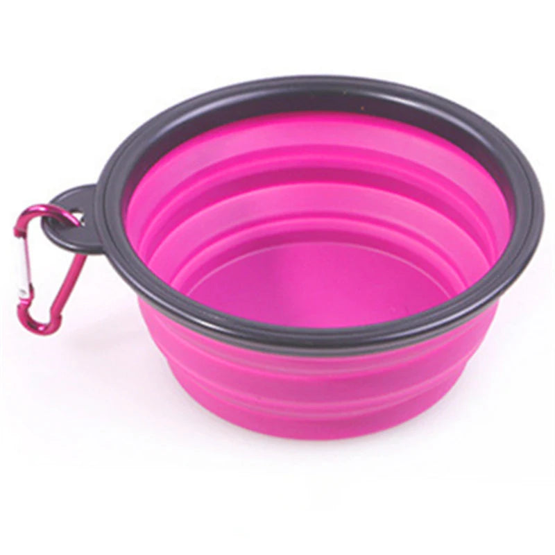 Portable Pet Bowl: Collapsible & Convenient for On-the-Go Feeding